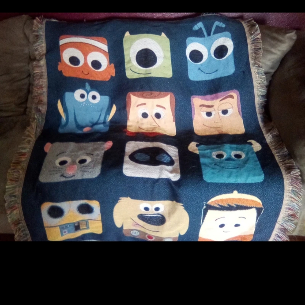Disney Pixar Woven Throw Character Blanket